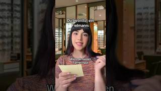 Du betrittst ein Fielmann 👓 funny comedy lustigevideos humor pov unterhaltung memes [upl. by Namlak]