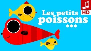 LES PETITS POISSONS 🐠 comptines pour bébé avec paroles [upl. by Alfons]