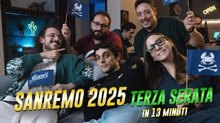 LA TERZA SERATA DI SANREMO 2025 in 13 Minuti con Bresh Clementino Sarah Toscano e Willie Peyote [upl. by Henley]