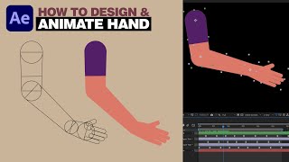 How to Design amp Animate Character Hand using Adobe Illustrator amp After Effects Tutorial [upl. by Elauqsap]