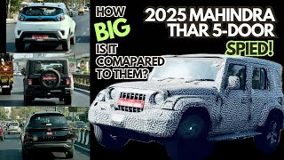 Mahindra Thar 5door in action  How big is it [upl. by Dnomal75]