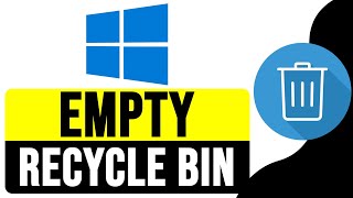 How to EMPTY RECYCLE BIN in Windows 10  Delete Recycle Bin 2024 [upl. by Sherwood437]