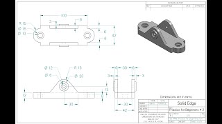 Solid Edge Tutorial  Practice for Beginners  2 [upl. by Georgeanna596]