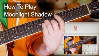 Moonlight Shadow Mike Oldfield Guitar Lesson [upl. by Aihseyn982]