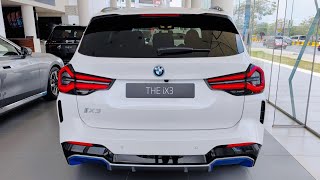 First Look  2023 BMW iX3 M Sport  Electric SUV  White Color [upl. by Krutz]