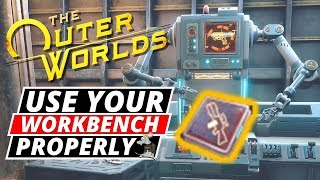 OUTER WORLDS TIPS WORKBENCH Explained Plus ModsEngineer Science Builds [upl. by Aronael349]