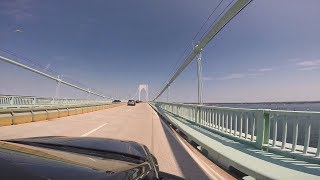 Crossing Claiborne Pell Newport Bridge [upl. by Martineau]