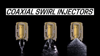 How Rocket Engine Fuel Injectors Work Coaxial Swirlers [upl. by Nairehs]