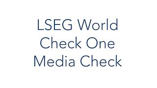 Embed LSEG World Check One Media Check into Your TPRM Program  ProcessUnity LSEG Connector [upl. by Claudina]