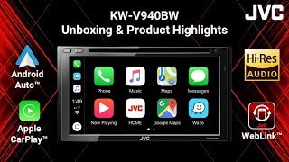 JVC KWV940BW Multimedia Receiver Unboxing amp Product Highlights [upl. by Tillford]