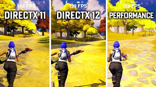 Fortnite  DirectX 11 vs DirectX 12 vs Performance Update 2023 [upl. by Wertz]