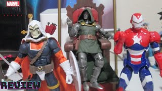 Marvel Legends THE CABAL Taskmaster Iron Patriot amp Doctor Doom 3 Pack Figure Review [upl. by Nojel722]