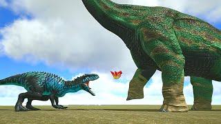 Ark Survival  BRACHIOSAURUS vs LARGE DINOSAURS Ep404 [upl. by Ahsahs299]