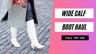 Fall Wide Calf Boots For Plus Size Women  Try On Boot Haul [upl. by Caruso]