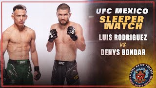 Luis Rodriguez vs Denys Bondar  UFC Mexico  Sleeper Watch [upl. by Southard199]