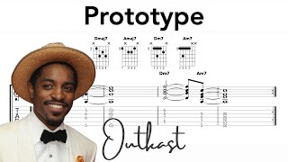 Prototype Guitar Chords  Outkast [upl. by Aker627]