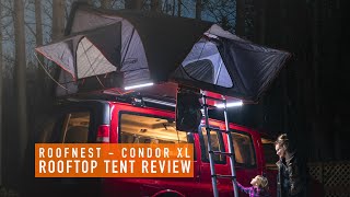 Roofnest Condor XL  Rooftop Tent Review [upl. by Laerdna]