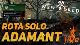 ROTA SOLO ADAMANTE  60 BAÚS EM 20 MINUTOS EM GRANDE FENDA NO NEW WORLD  ROTA 05 [upl. by Kayne]