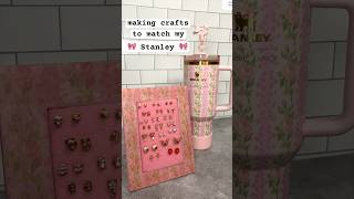 making more crafts to match my 🎀 LoveShackFancy Stanley 💕 stanley diy diygifts [upl. by Iblok]