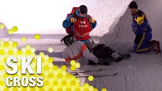 MarkFrancis Vandells Ski Cross Accident  The Jump [upl. by Erbas]