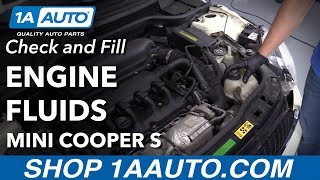 How to Check and Fill Fluids 0713 Mini Cooper S [upl. by Knoll]