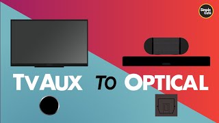 How to Connect Aux Tv to Optical Speaker [upl. by Ycinuq953]