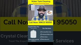 Water tank cleaning in Chennai 📞 9962395050 crystalclearpro watertankcleaning chennaiservices [upl. by Kenji]