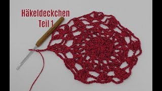 Häkeln Deckchen EINFACH  Teil 1  Filtethäkeln [upl. by Berardo970]