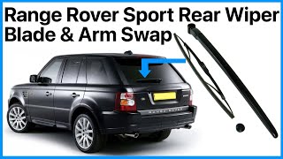 How to service  change the rear tailgate window wiper arm amp Blade on a Range Rover Sport L320 [upl. by Phio]