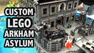 LEGO Arkham Asylum with Lights  BrickFair Alabama 2018 [upl. by Souvaine]