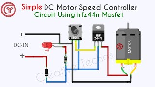 12 volt dc motor speed controller circuit [upl. by Einnob]