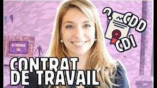 CDI amp CDD  Le Contrat de Travail 🤓  DROIT DU TRAVAIL  TUTO [upl. by Yramanna]