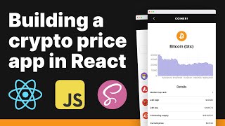 Building a crypto price app in React Beginner React tutorial [upl. by Crispen]