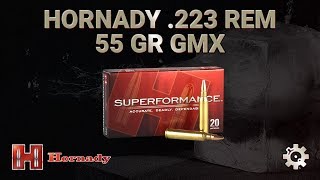 Hornady 223 Remington 55gr GMX  Ballistic Gel Test [upl. by Aisauqal16]