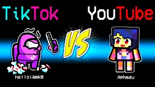 I play the NEW TikTok VS YouTube Mod Among Us [upl. by Padraig38]