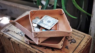 Simple Leather Valet Trays DIY [upl. by Naols948]