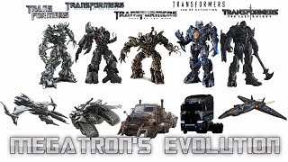 Evolution of MEGATRON in Transformers LiveAction Films Bayverse Plus Galvatron [upl. by Edras159]