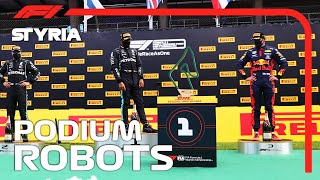 Podium Robots  2020 Styrian Grand Prix [upl. by Anhsirk]