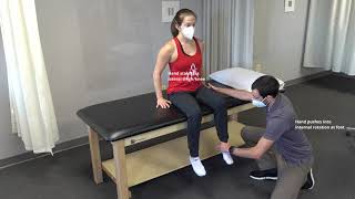 Manual Muscle Test for Hip External Rotation [upl. by Jose]