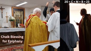 What is the traditional Catholic chalk blessing 20CMB23 [upl. by Atila]