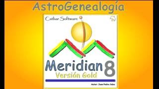 AstroGenealogía  Nuevo Módulo de Meridian Profesional 8 [upl. by Enirehtahc]