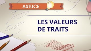 Les valeurs de traits  Astuce dessin [upl. by Shelman]