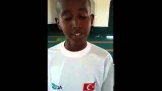 Quran Recitation Very Nice by a young African somali child Abduqadir [upl. by Sibeal]