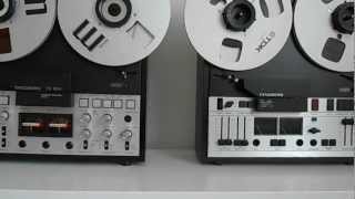 Tandberg TD 20 A and 10X reel to reel recorder [upl. by Enirahtak]