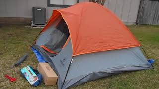 Magellan Tellico 4 Person Camping Tent Quick View with Rainfly Installed [upl. by Spalding]