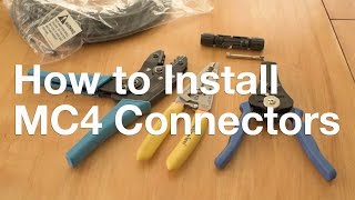 How to Install MC4 Connectors [upl. by Reedy923]