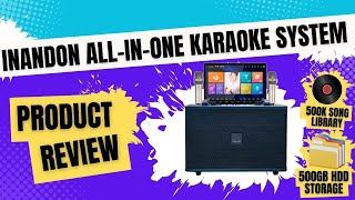 Unleashing Fun INANDON AllinOne Karaoke System Review  500K Song Library Explored [upl. by Neelrac]