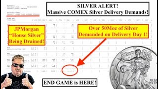 SILVER ALERT Massive COMEX Silver Delivery Demands JP Morgan quotHouse Silverquot Drained Bix Weir [upl. by Llenyr]