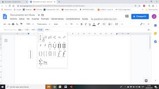 Insertar ecuaciones en Google Docs [upl. by Tobias502]