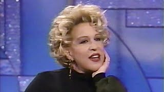 Bette Midler interview on The Arsenio Hall Show1991 [upl. by Rustie]